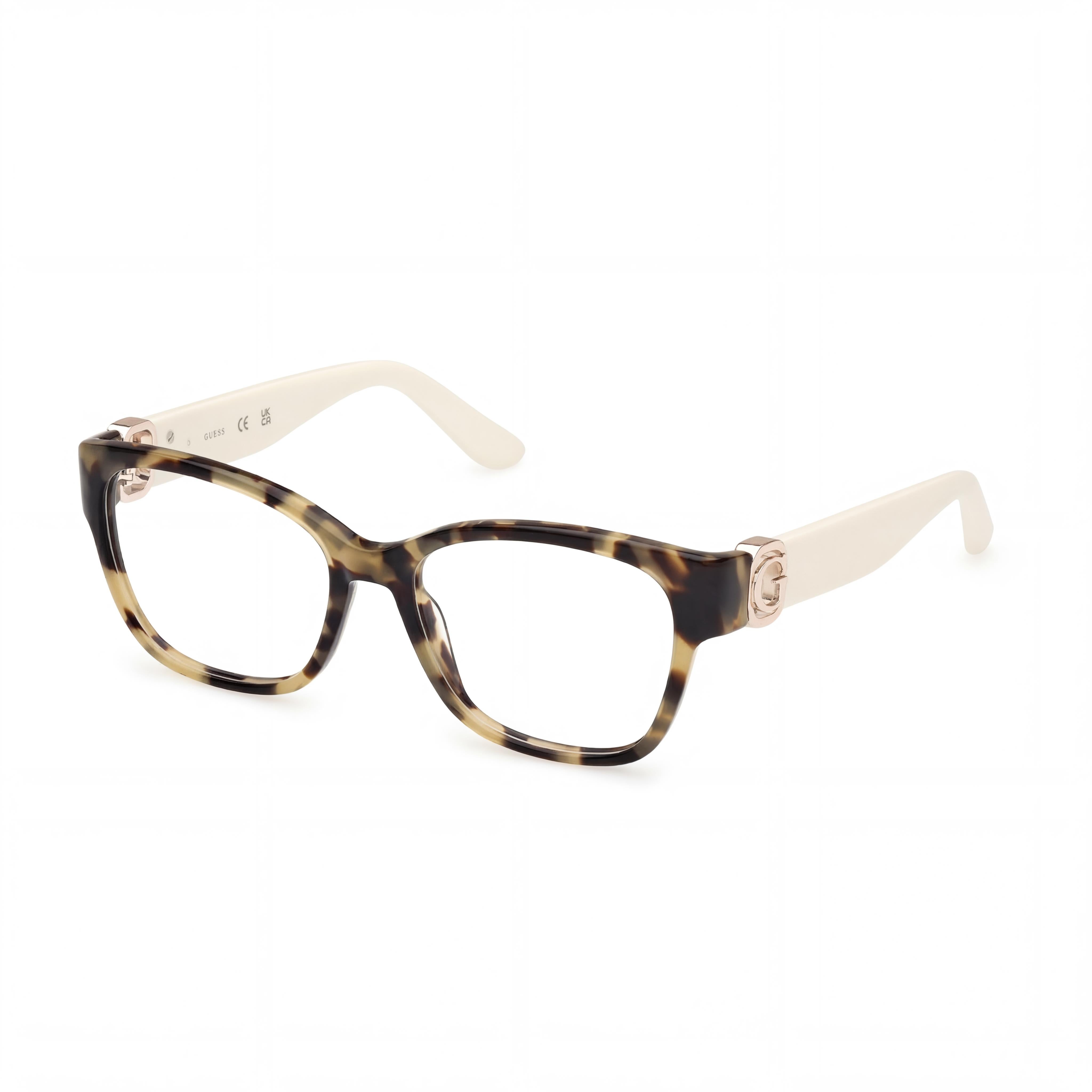 GUESS Gu50120 Gafas de Mujer de Montura de Plástico Habana Amarilla - Lente de 52 mm, Puente de 16 mm, Patilla de 140 mm, Photo 1