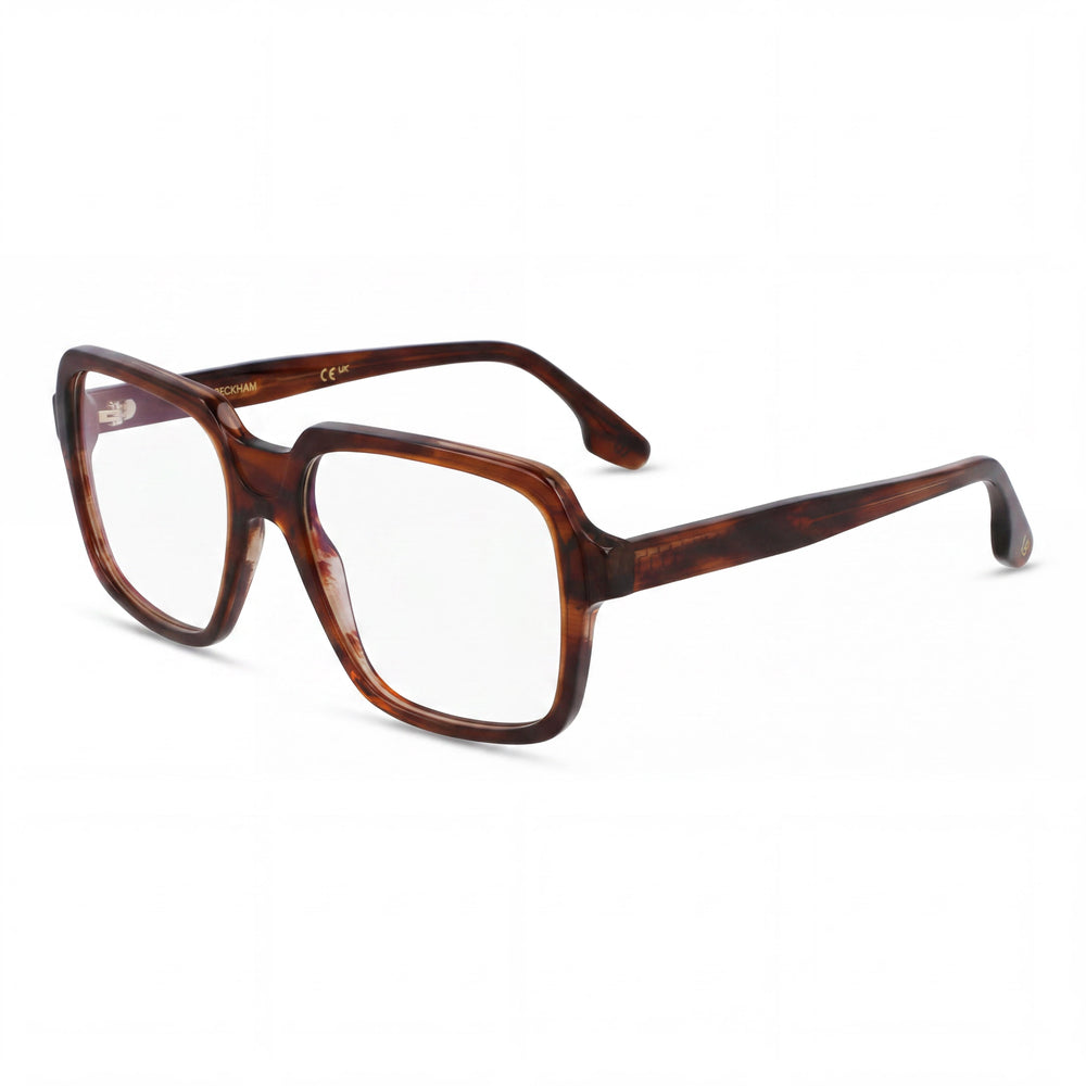 Victoria Beckham Vb2668 Gafas ópticas de cuerno marrón para mujer, montura lista para graduar, tamaño 53-17-140mm