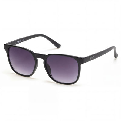 Gafas de sol Kenneth Cole de hombre, deportivas, con montura de plástico negro y lentes de humo no polarizadas, 53 mm