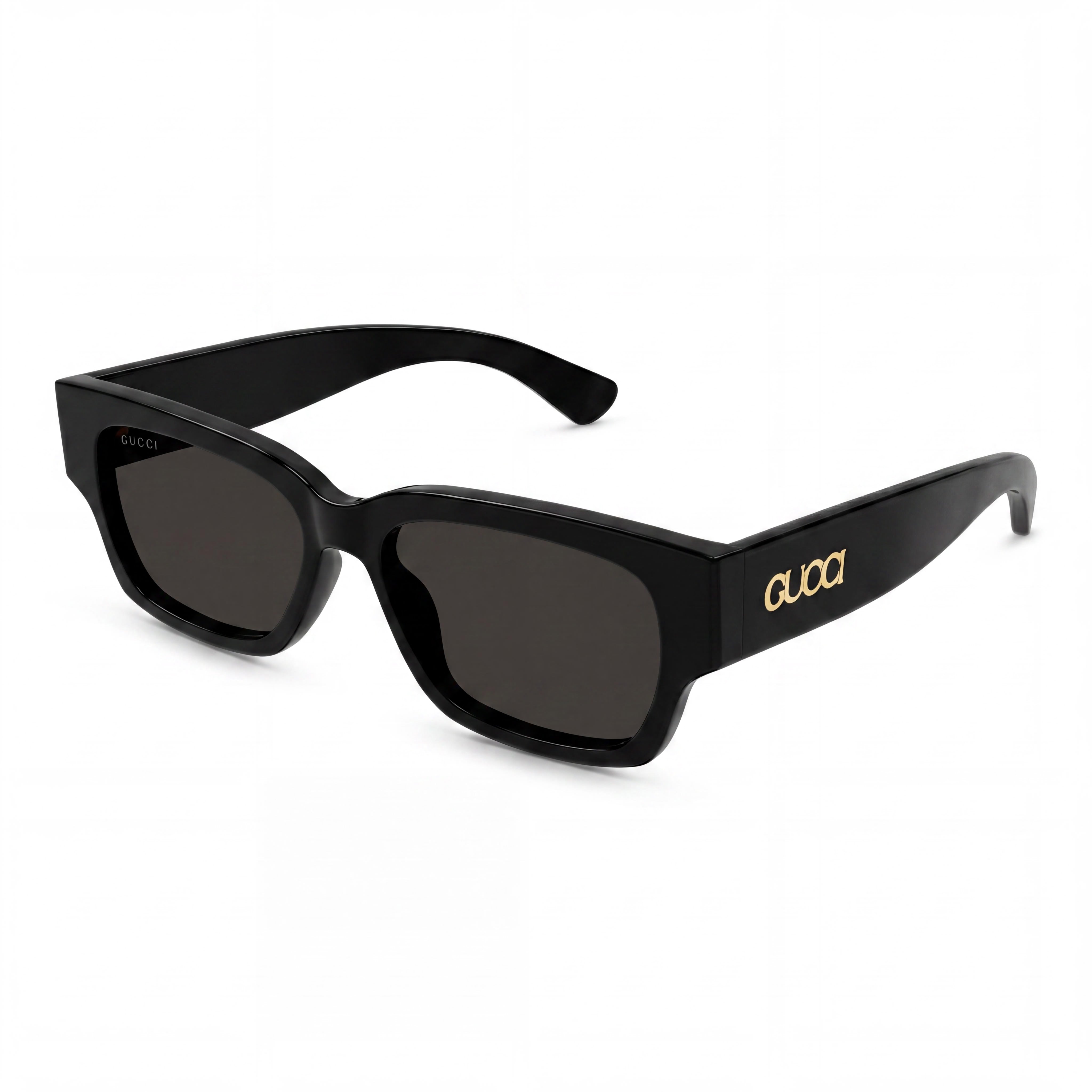 Gafas de Sol Gucci Modern Unisex con Montura Negra y Lentes Negras, Ancho del Puente 18mm, Longitud de la Patilla 145mm, Photo 1