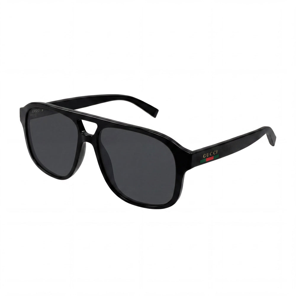 Gucci Modern GG1856S Unisex Injection Sunglasses - Black Frame, Black Lens, 18mm Bridge, 145mm Temple