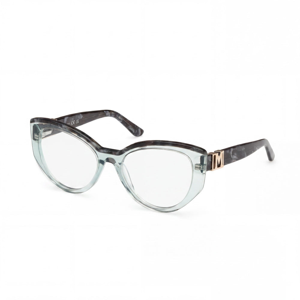 Gafas GUESS by Marciano Gm50031 para hombre, armazón de plástico verde claro, lentes de 54 mm, puente de 18 mm, patillas de 140 mm