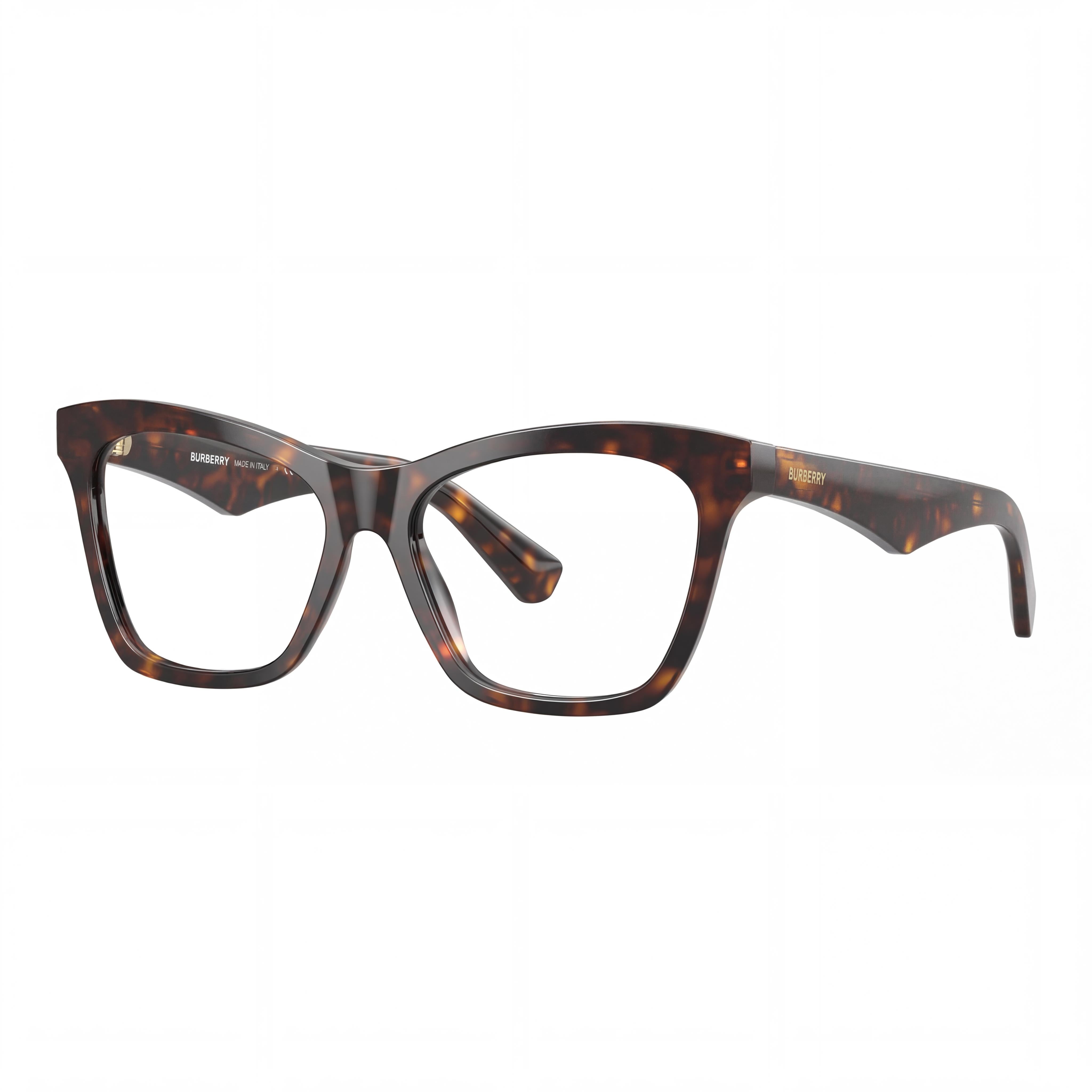 BURBERRY Women's Tortoise Optical Frames with Clear Demo Lenses, Lenses can be Replaced with Custom Prescription Lenses, Photo 1