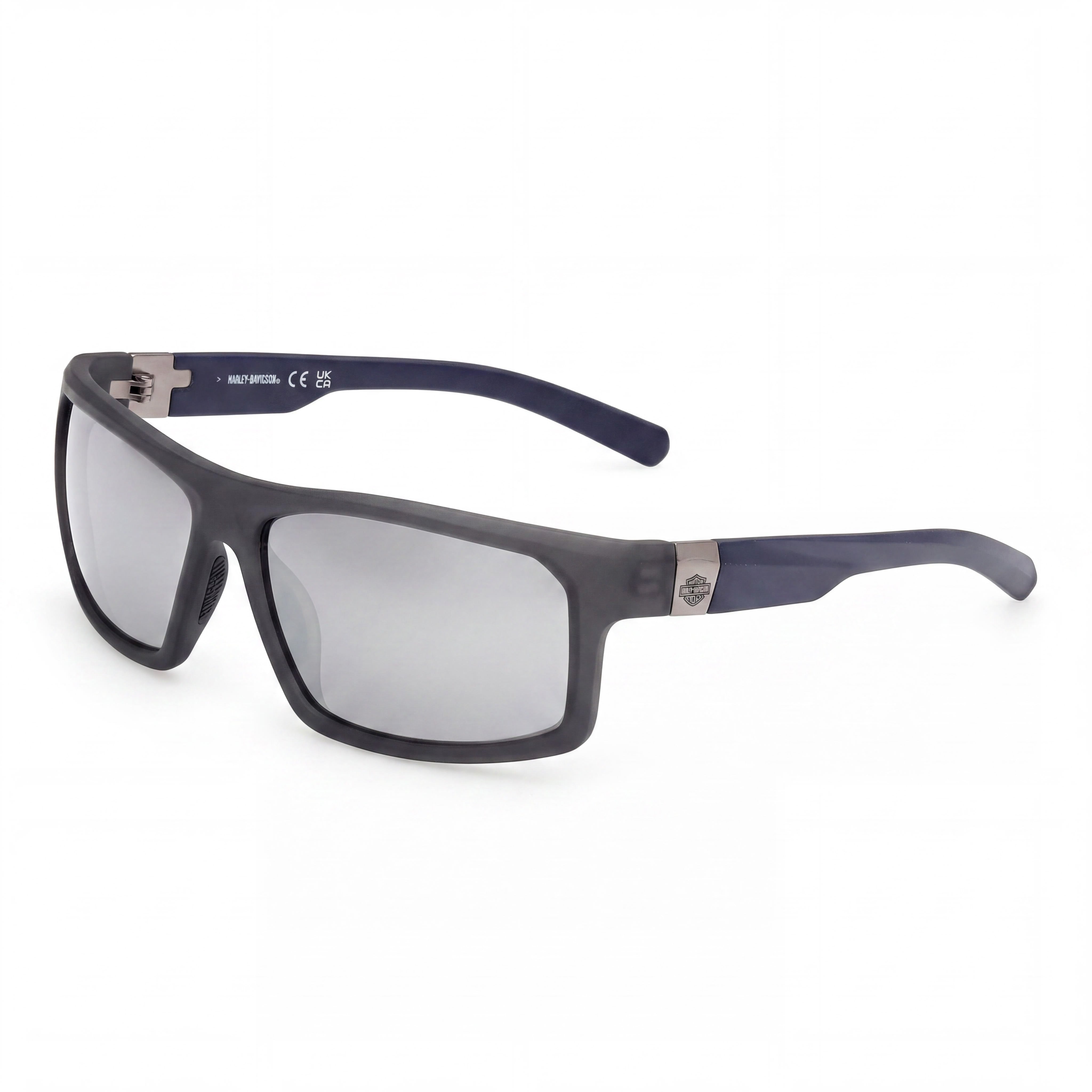 Harley-Davidson Hd00023 Men's Injected Frame Eyewear in Matte Grey Matte Blue, Size 62-15-130, Photo 1