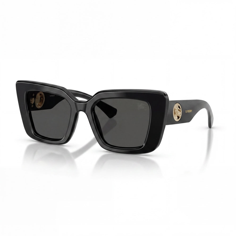 BURBERRY Classic Unisex Acetate Black Dark Grey Eyeglasses 51mm