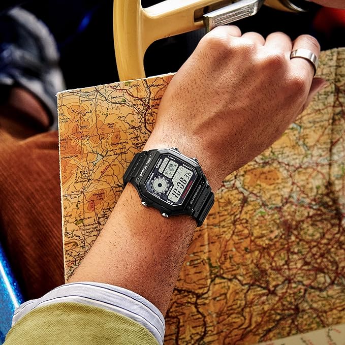 Casio AE-1200WH Digital Watch for Men | 100M, 10-Year Battery - purchas