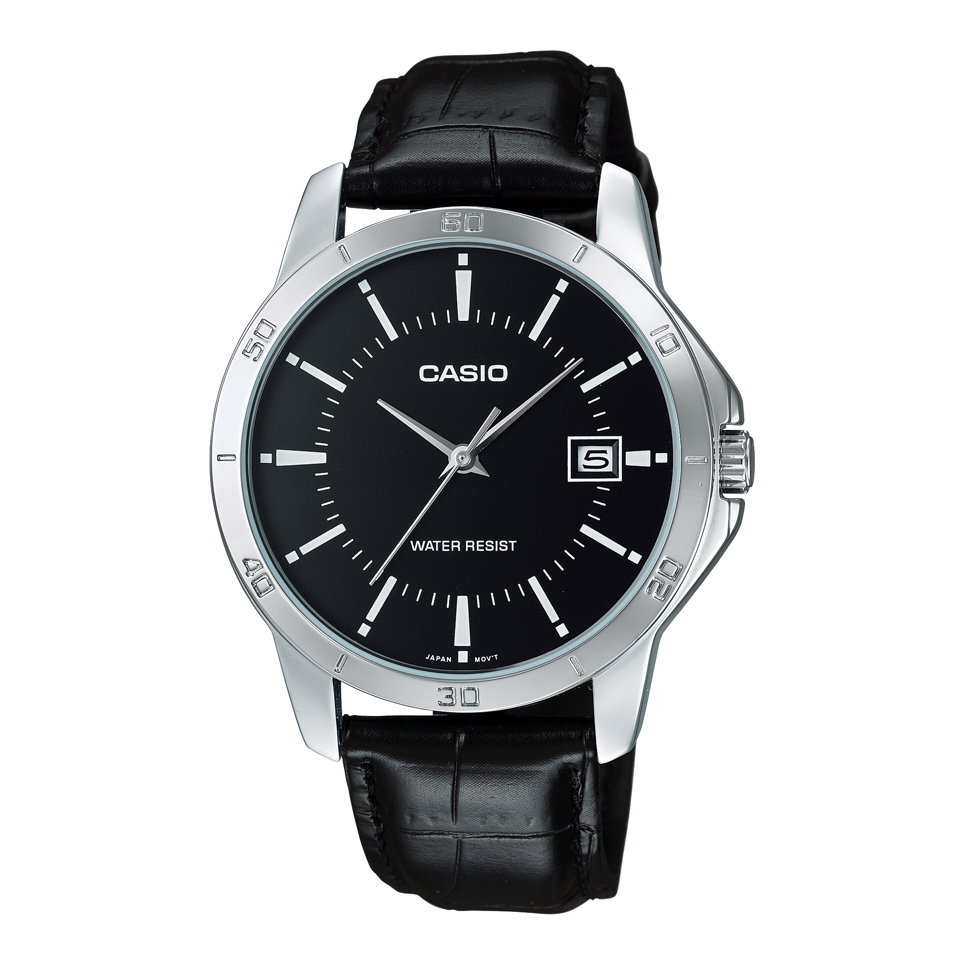 Casio Men's Quartz Leather Strap Watch