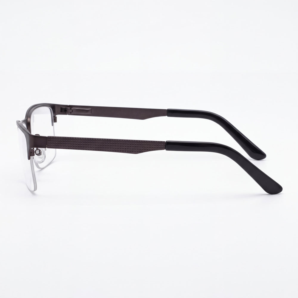 Adensco 115 Rectangle Eyeglasses for Men — front view, Acetate