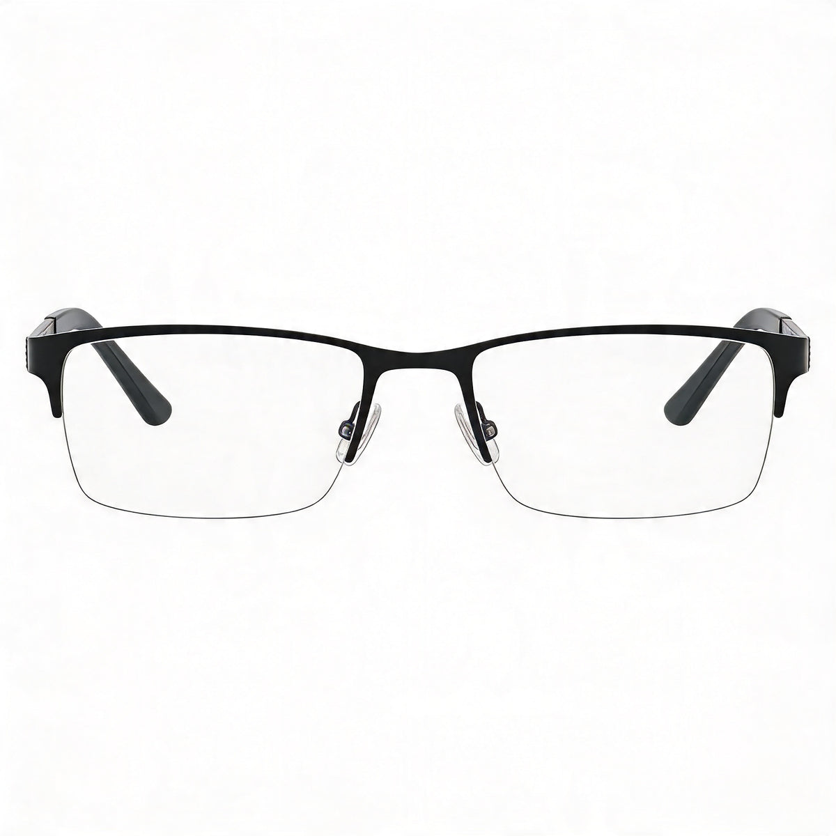 Adensco Ad 115 Matte Black Rectangle Eyeglasses for Men, 51mm, Photo 2