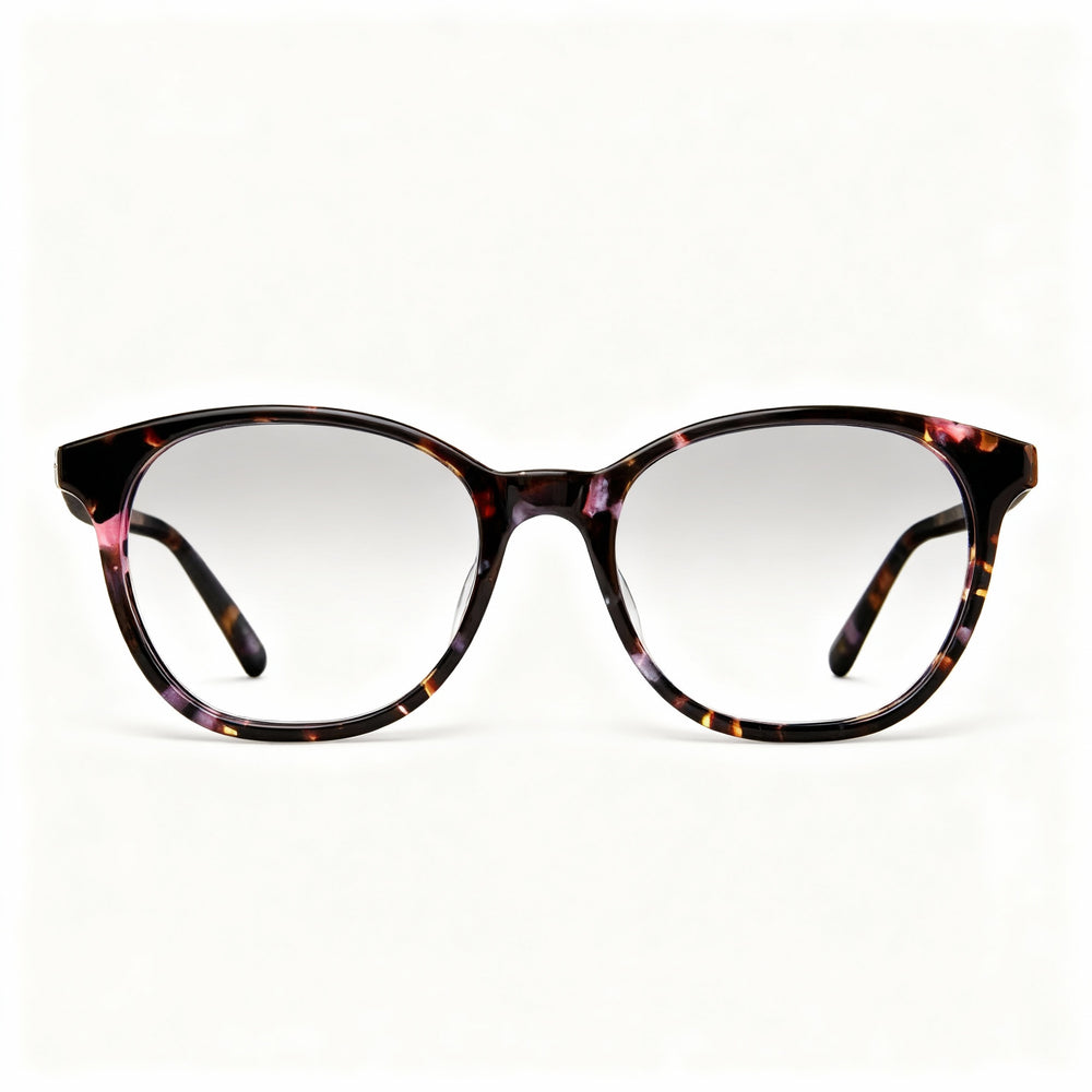 Adensco Ad 231 Round Eyeglasses for Men — front view, Plastic