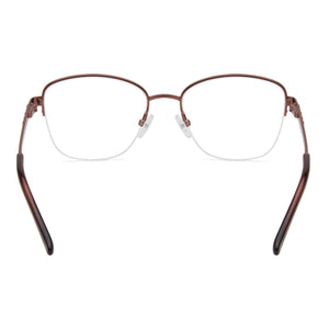 Adensco Ad 252 Rectangle Eyeglasses Men — side view, Gold Metal temples