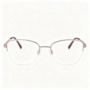 Adensco Rectangle Eyeglasses for Men — front view, Metal