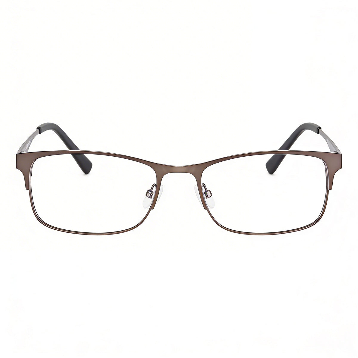Adensco AD125 Rectangle Eyeglasses for Men, Matte Ruthenium, Photo 2