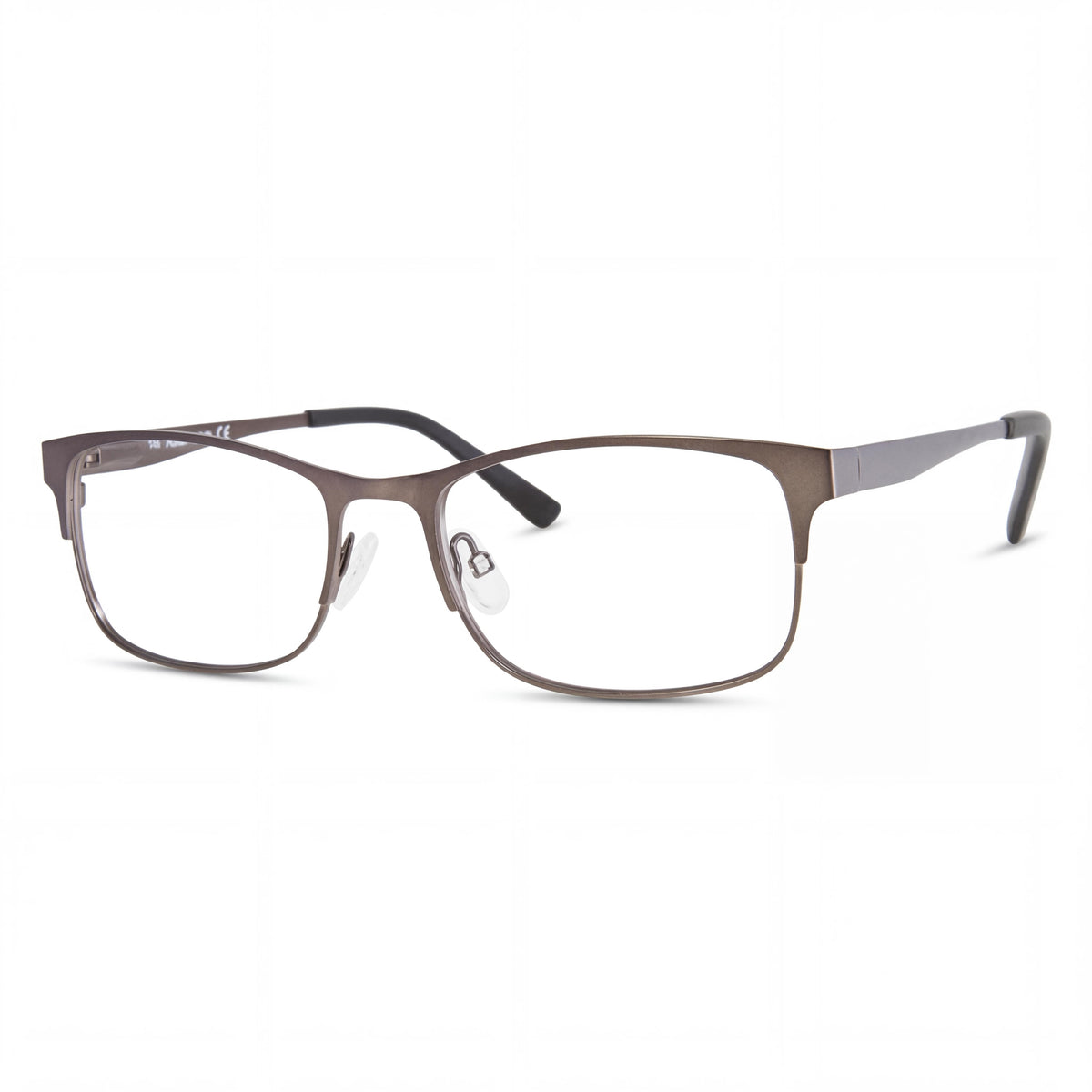 Adensco AD125 Rectangle Eyeglasses for Men, Matte Ruthenium, Photo 1