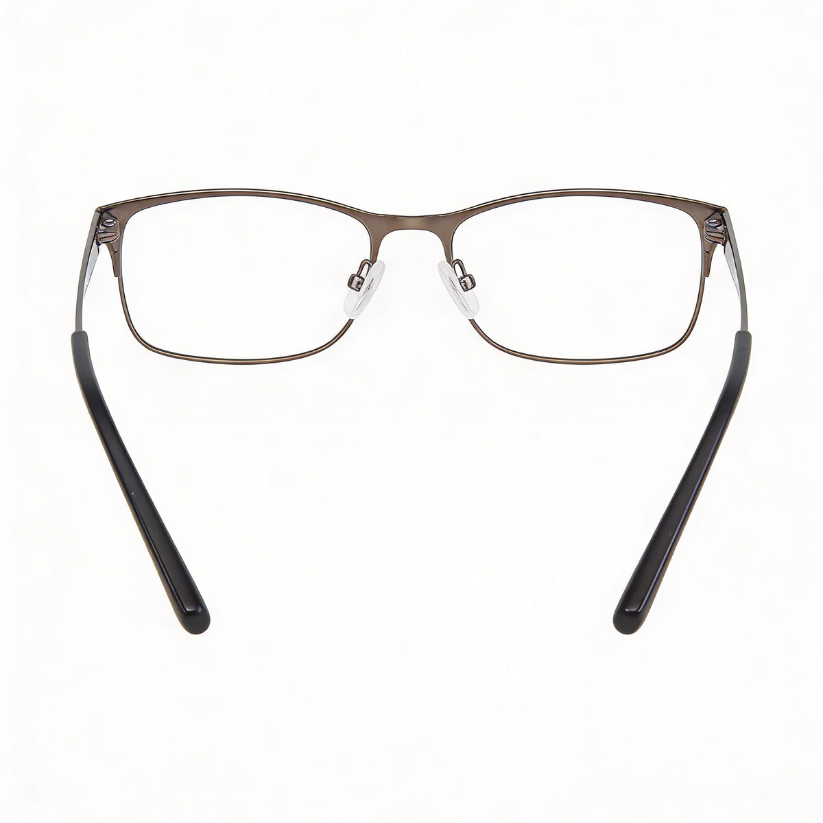 Adensco AD125 Rectangle Eyeglasses for Men, Matte Ruthenium, Photo 3