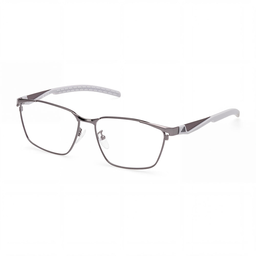 Adidas 5099D Silver Rectangle Eyeglasses Unisex, Silver frame