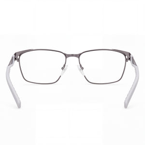 Adidas 5099D Rectangle Eyeglasses Unisex — side view, Silver temples