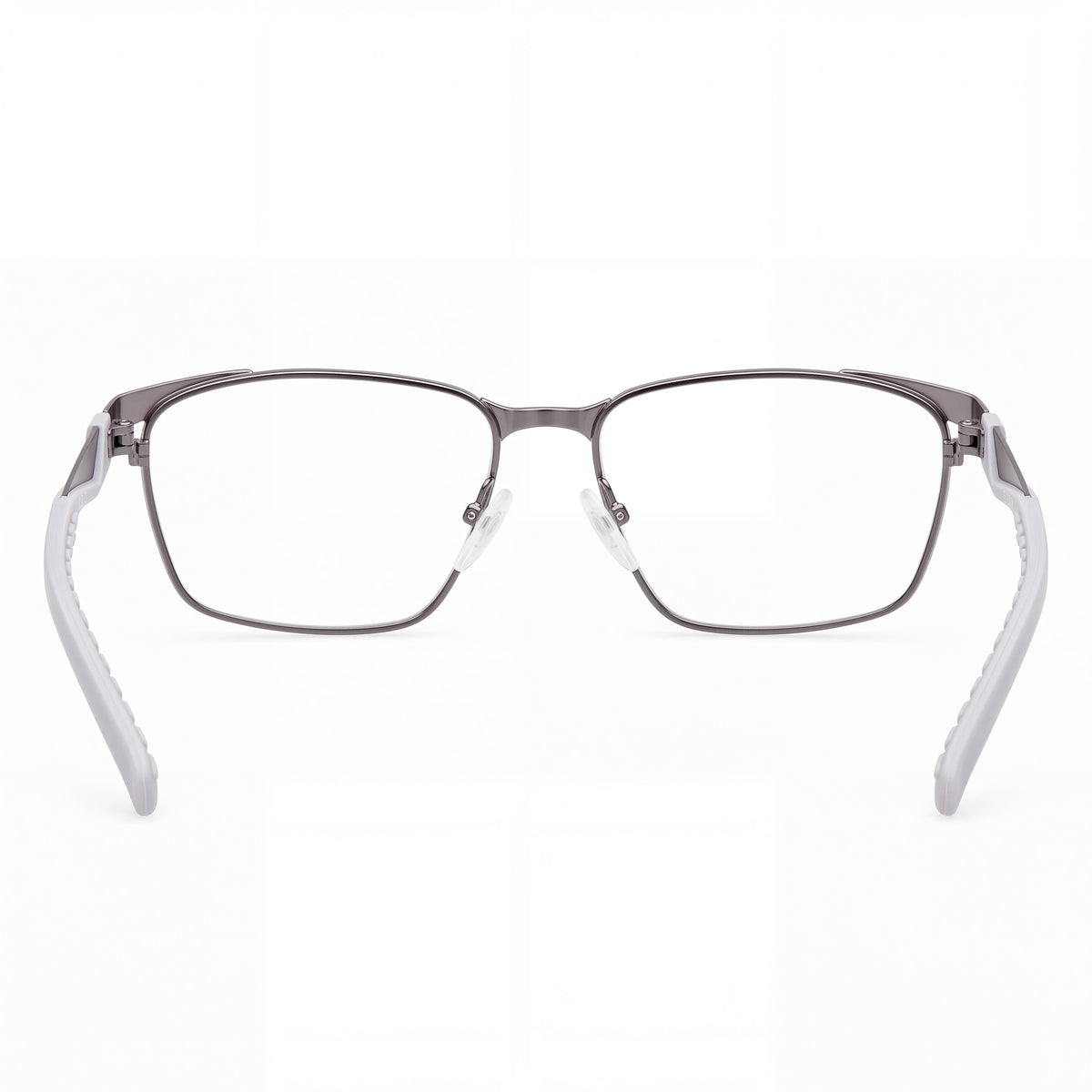 Gafas rectangulares unisex Adidas 5099D en color gris plomo brillante, Photo 3