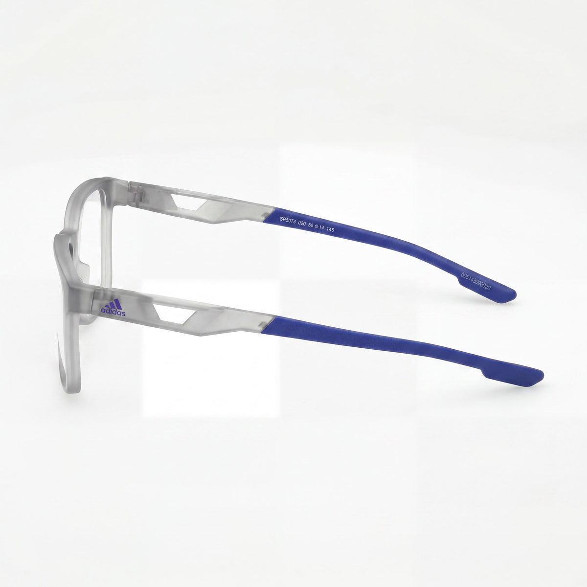 Gafas graduadas redondas para hombre Adidas SP5073 grises, 58 mm, Photo 2