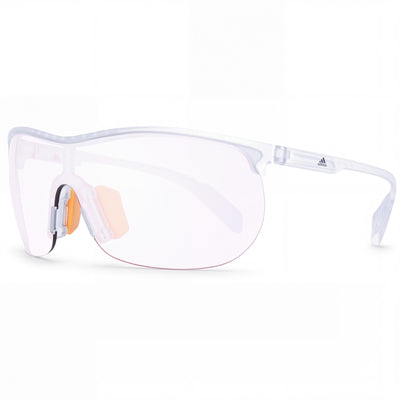 Adidas ADIDASSP000326C Gray Shield Sunglasses Unisex, Orange lens