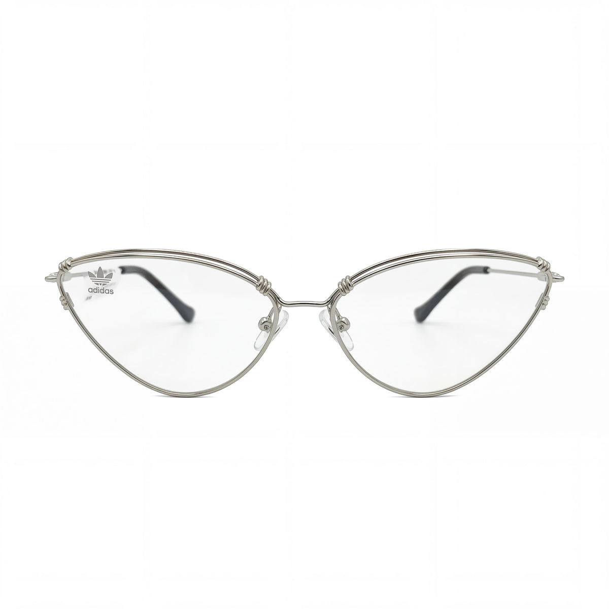 Adidas Silver Cat Eye Eyeglasses for Women, Metal, Photo 2