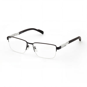 Adidas Black Rectangle Eyeglasses for Men, Metal frame