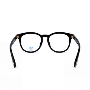 Adidas Round Eyeglasses Women — side view, Black temples