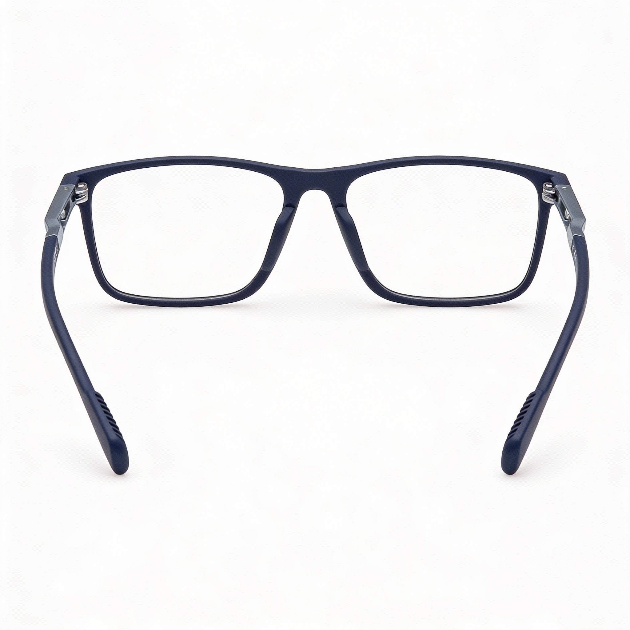 Adidas Blue Rectangle Eyeglasses for Men, Injected, Photo 2