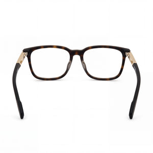 Adidas Casual Rectangle Eyeglasses Unisex — side view, Havana Acetate temples