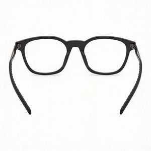 Adidas Classic Square Eyeglasses Unisex — side view, Black Injected temples