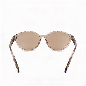 adidas Classic Cat Eye Sunglasses Women — side view, Non-Polarized Brown Mirror lens