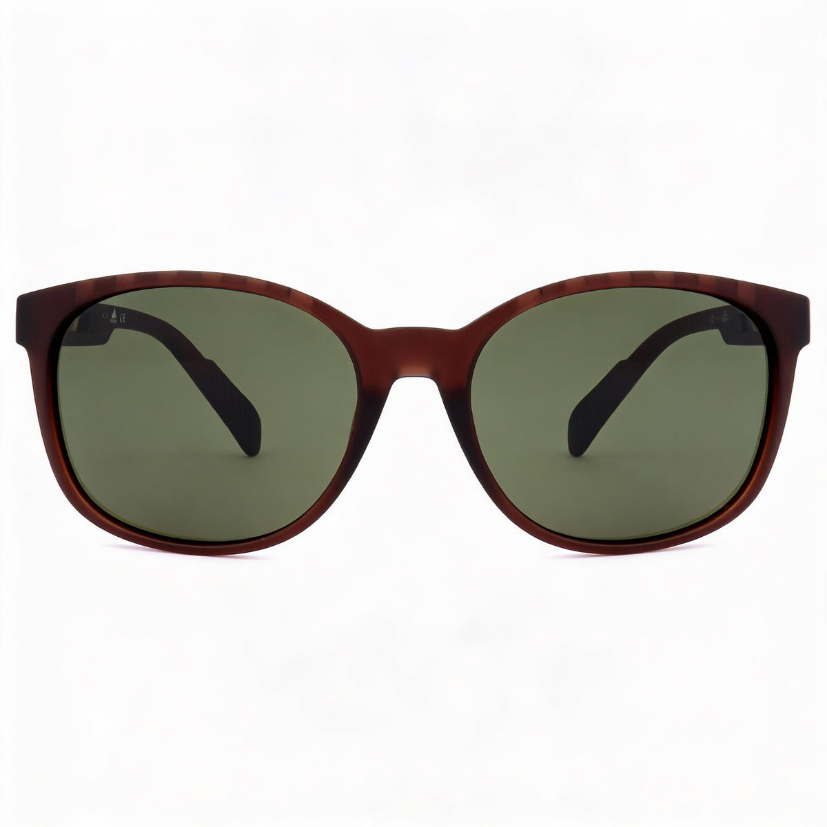 Adidas Classic SP0011 Matte Dark Brown Green Square Sunglasses Unisex, 58mm, Photo 2
