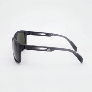 Adidas Classic Rectangle Sunglasses Men — side view, Non-Polarized Green lens