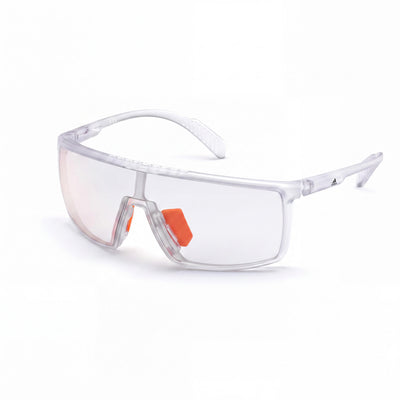 Adidas Classic Transparent Rectangle Eyeglasses Unisex, Plastic frame