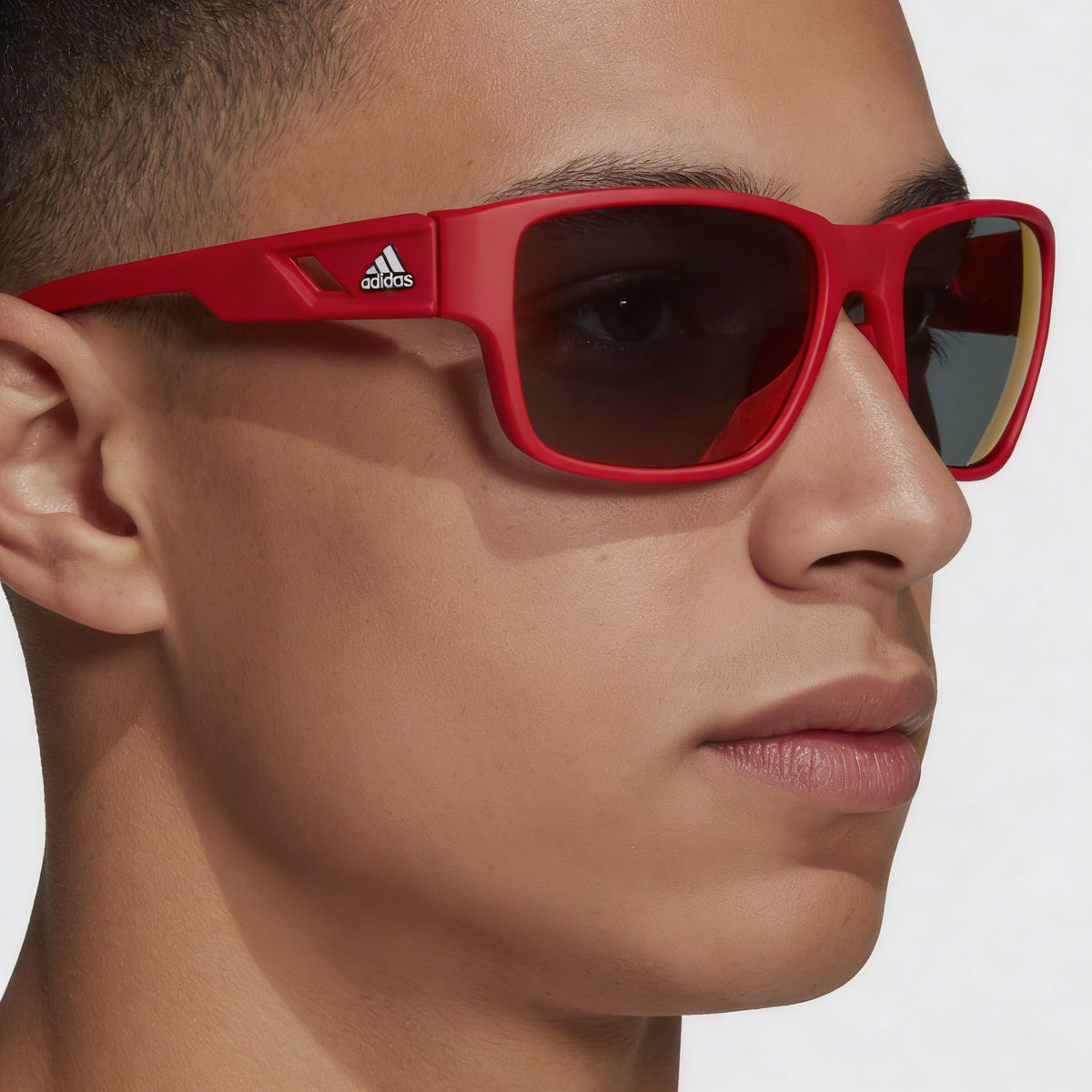 Gafas de sol rectangulares adidas Contemporary en rojo brillante para hombre, Photo 5