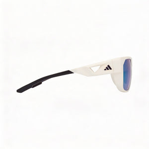 Adidas Comtemporary Rectangle Sunglasses Men — side view, Non-Polarized Green Mirror lens