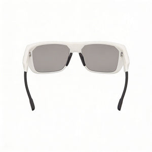 Adidas Comtemporary Rectangle Sunglasses Unisex — side view, Non-Polarized smoke mirror lens