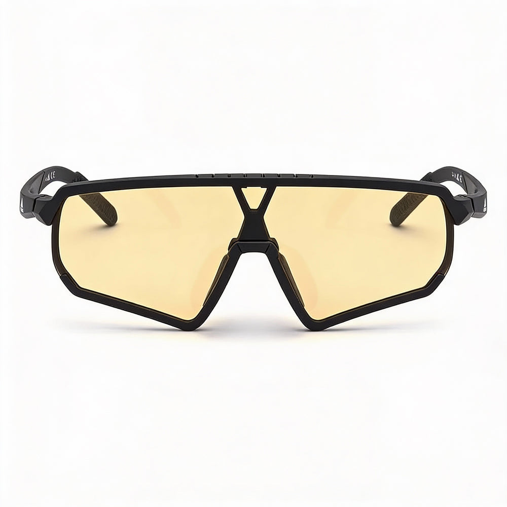 Adidas Contemporaneo Shield Sunglasses for Men — front view, Plastic frame
