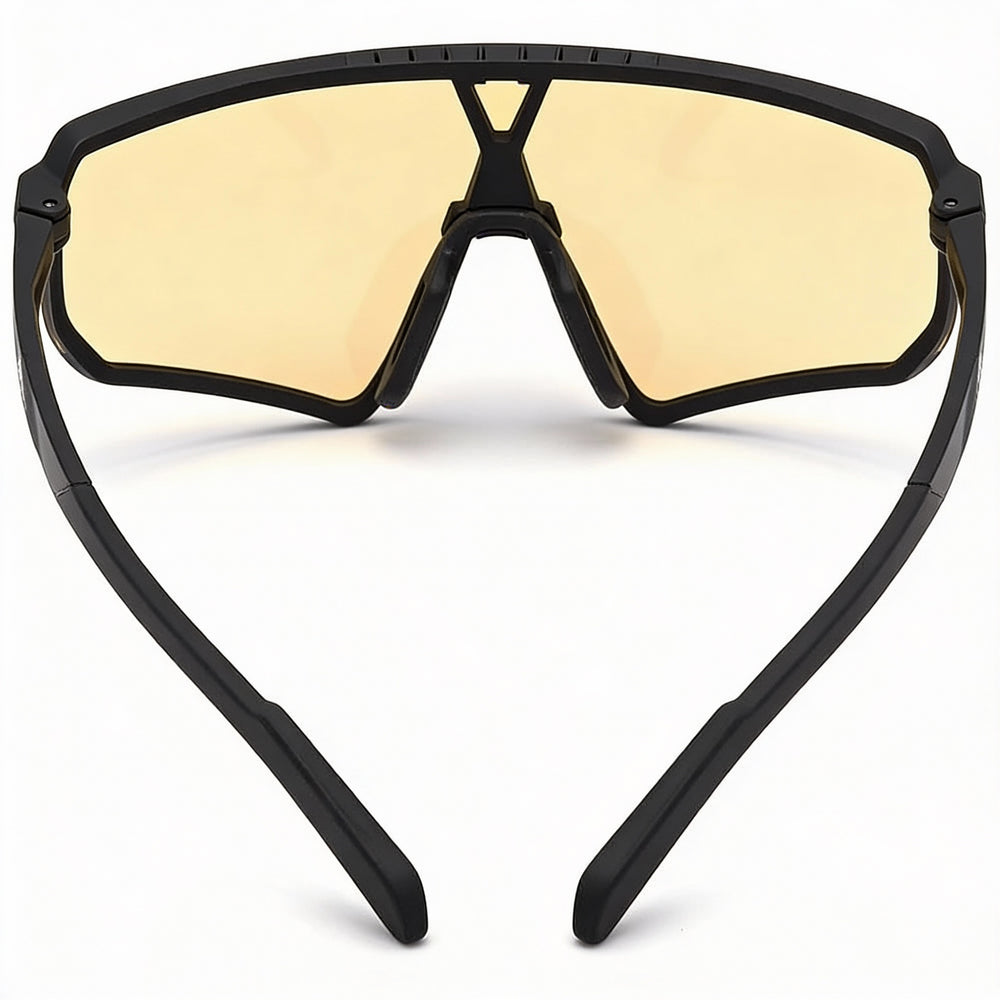 Adidas Contemporaneo Shield Sunglasses Men — side view, Non-Polarized Yellow/Grey lens