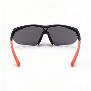 Adidas Contemporary Shield Sunglasses Women — side view, Non-Polarized Smoke and Amber lens