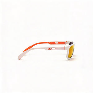 Adidas Contemporary Shield Sunglasses Men — side view, Non-Polarized Red Mirror lens