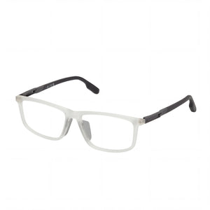 Adidas Shiny Gray Rectangle Eyeglasses for Men, Plastic frame