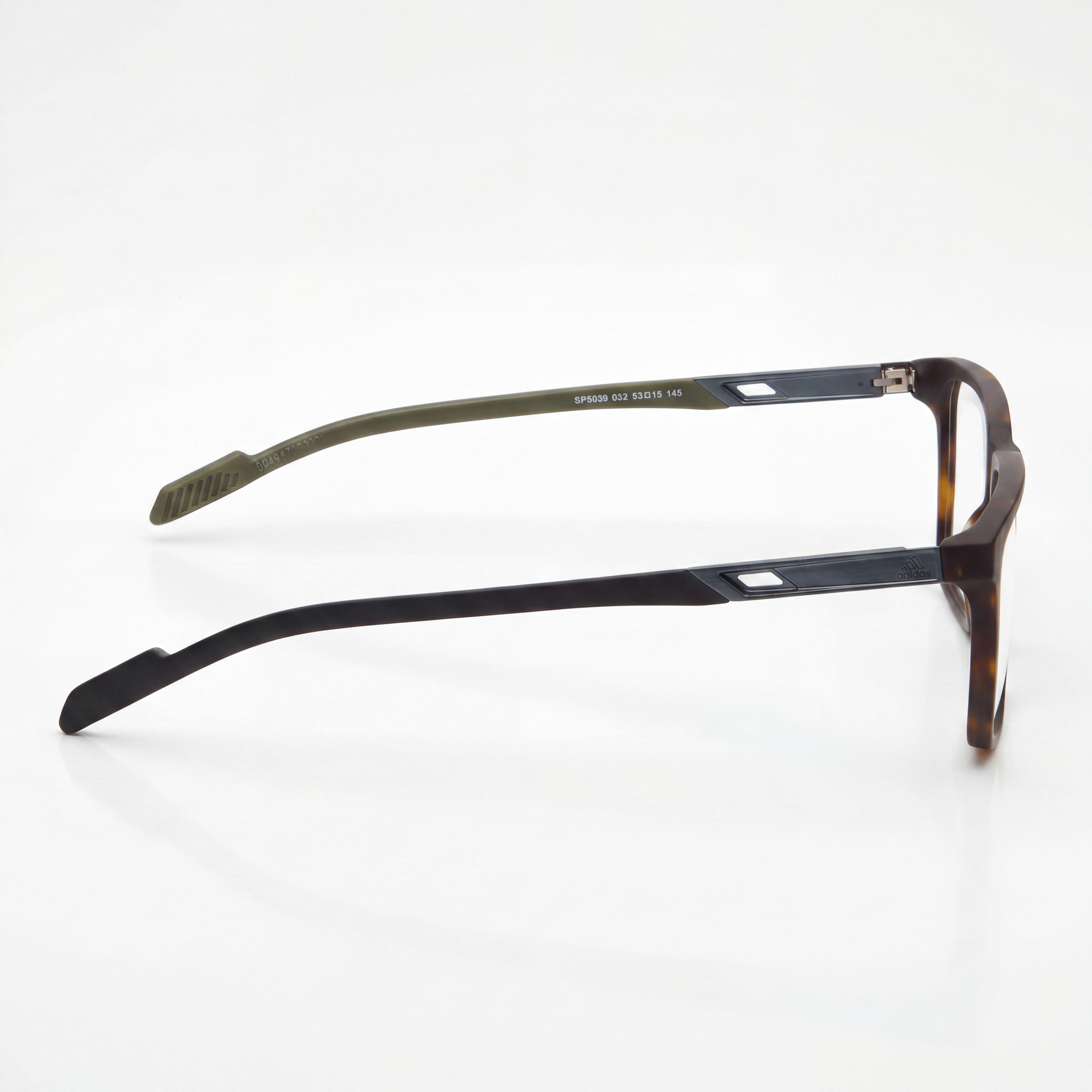 Adidas Havana Rectangle Eyeglasses for Men, Plastic, Photo 2