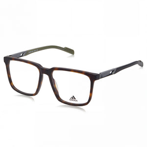 Adidas Havana Rectangle Eyeglasses for Men, Plastic frame