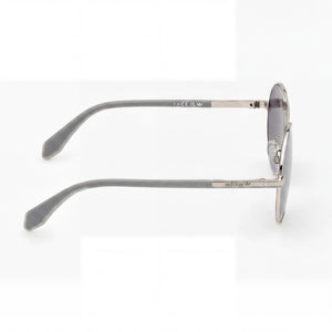 Adidas Modern Round Sunglasses Men — side view, Non-Polarized Smoke Mirror lens