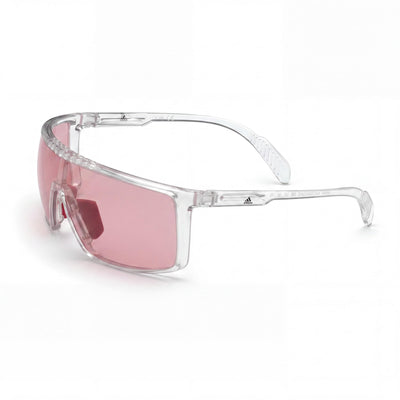 Adidas Modern Rose Crystal Shield Sunglasses Unisex, Light Pink lens