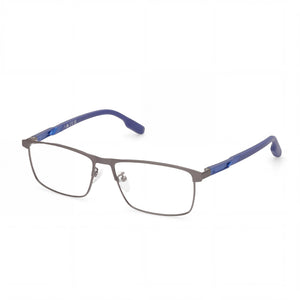 Adidas Moderno Transparent Rectangle Eyeglasses Unisex, Metal frame