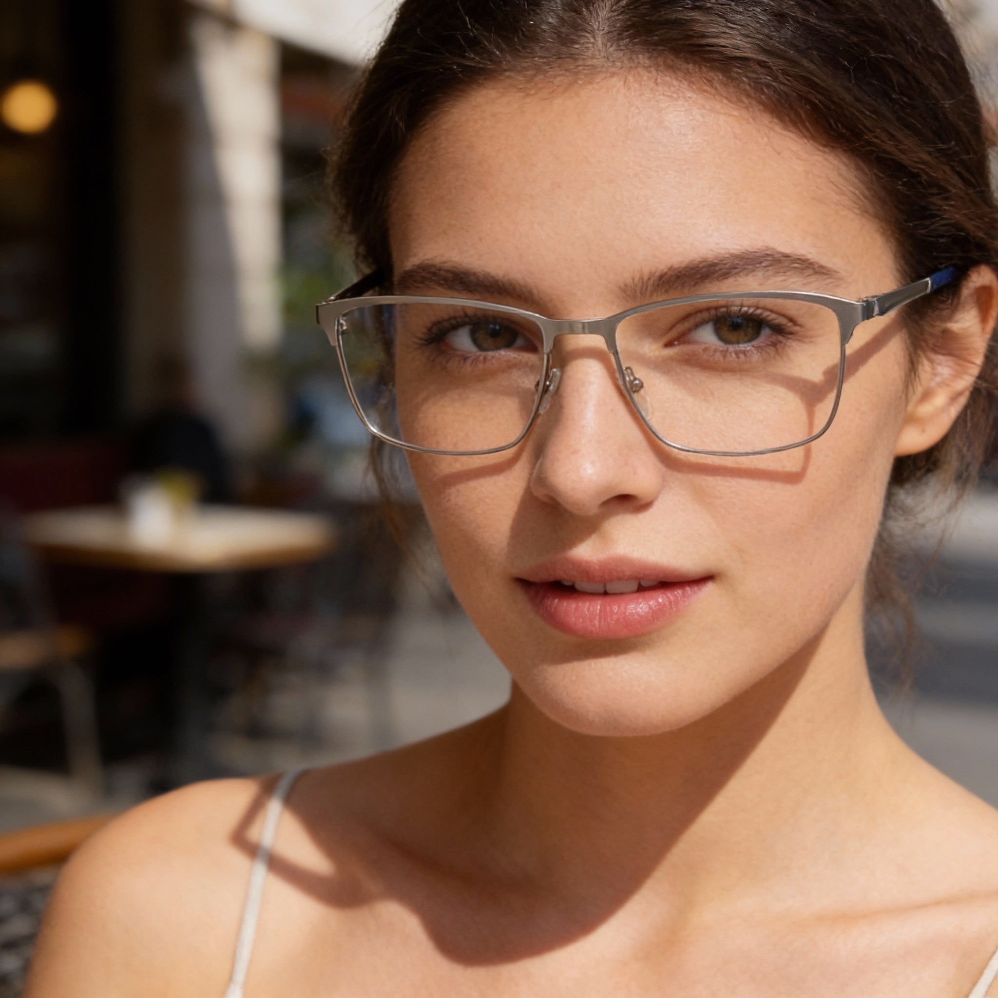 Adidas Moderno Palladium Rectangle Unisex Eyeglasses, Metal 57mm, Photo 6