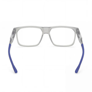 Adidas Navigator Rectangle Eyeglasses Men — side view, Grey Plastic temples
