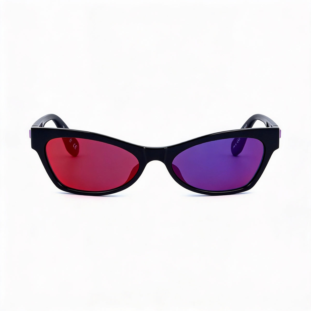 Adidas OR0010 Shiny Black Cat Eye Sunglasses for Women, 54mm, Photo 2